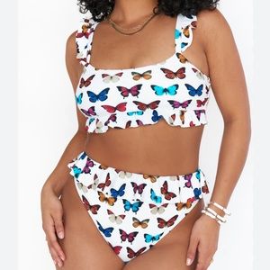 Show Me Your MuMu “Island Ruffle” Butterfly Bikini